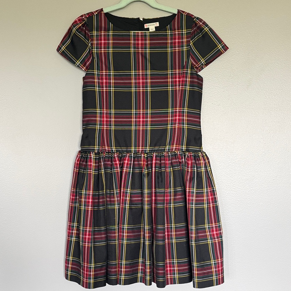 Crewcuts Plaid Dress - Black, Red, Yellow